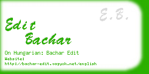 edit bachar business card